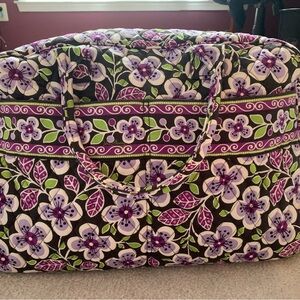 Vera Bradley - Purple Posies - travel duffel bag